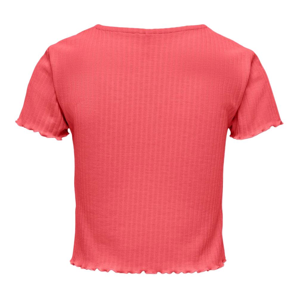 T-shirt Rouge Fille Only Nella vue 2