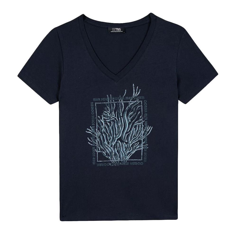 Men’s Navy Blue T-Shirt TBS SEVKITEE affordable