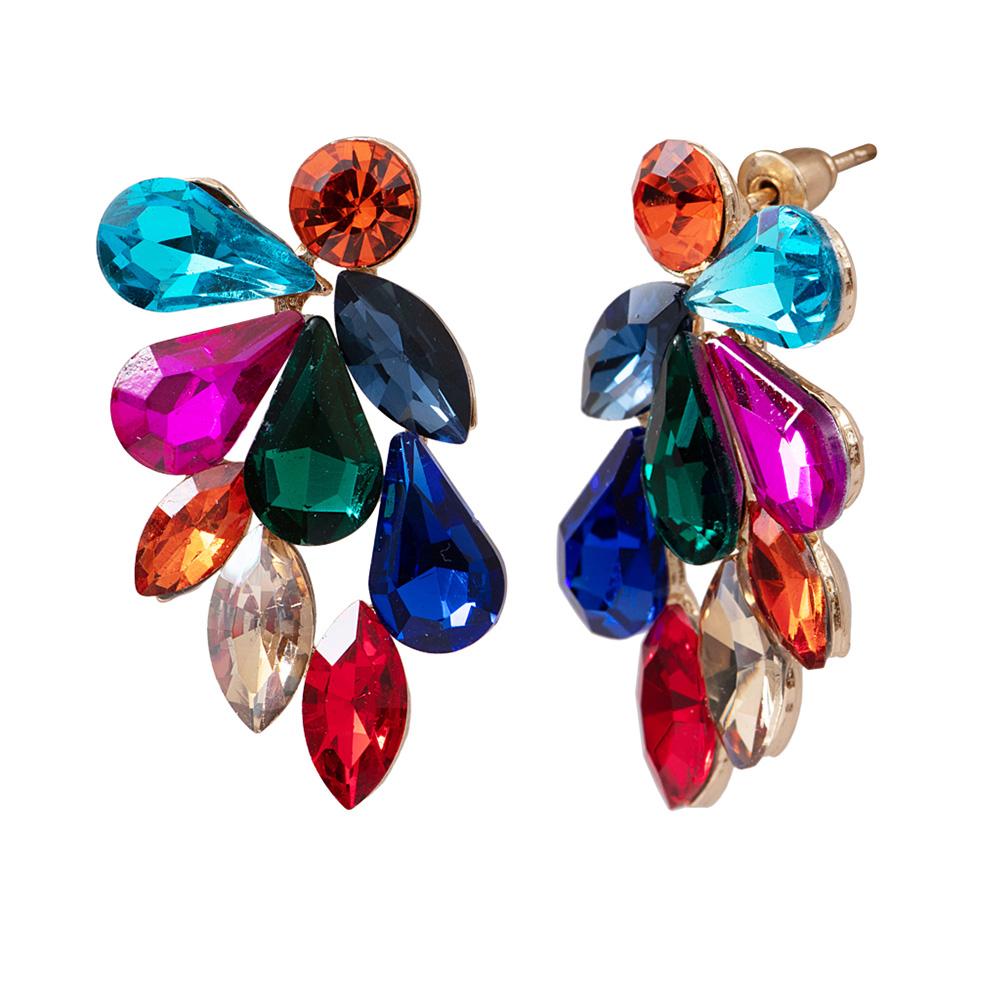 Boucles D'Oreilles Multicolore Femme Clio Blue HOLLY pas cher