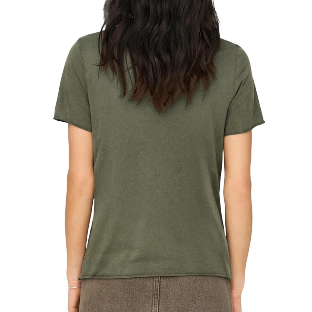T-shirt Kaki Femme Only Lucy vue 2