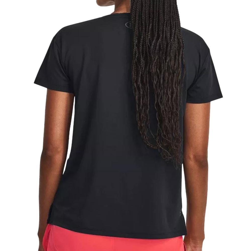T-shirt Noir Femme Under Armour Rush Energy vue 2