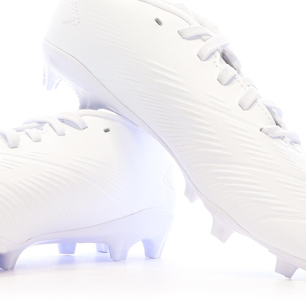 Chaussures de Foot Blanches Junior Adidas Predator League FG vue 7
