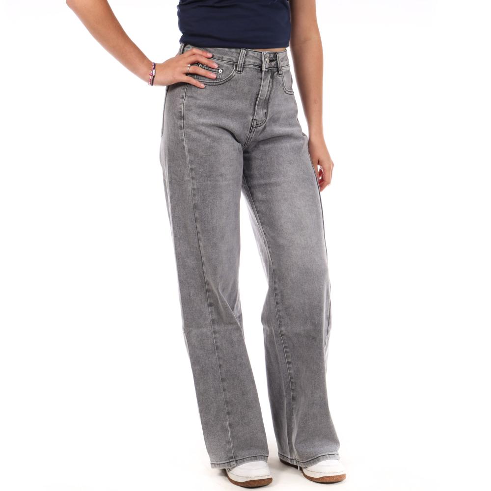 Jean Droit Gris Femme Monday Premium 666 pas cher