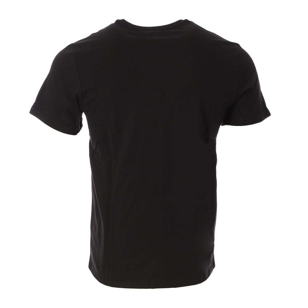 T-shirt Noir Homme Lee Cooper Oblix vue 2