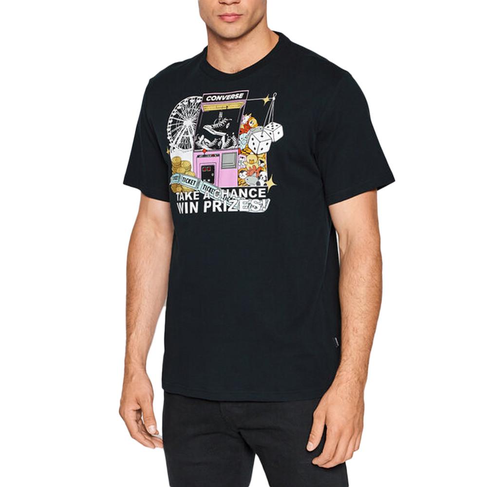 T-shirt Noir Homme Converse Claw Machine pas cher