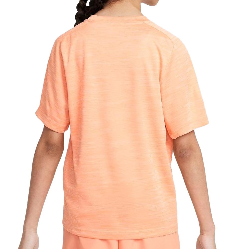 T-Shirt Orange Corail Fille Nike Running vue 2