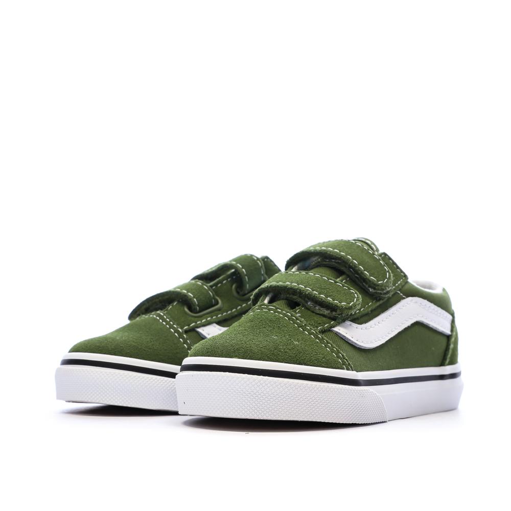 Baskets Vertes Garçon/Fille Vans Old Skool vue 6