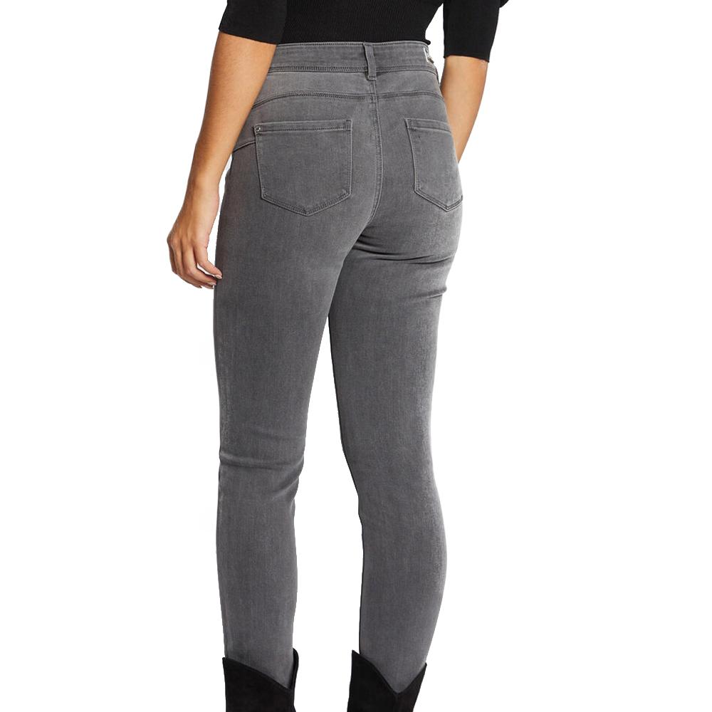 Jean Slim Gris Femme Morgan POM vue 2