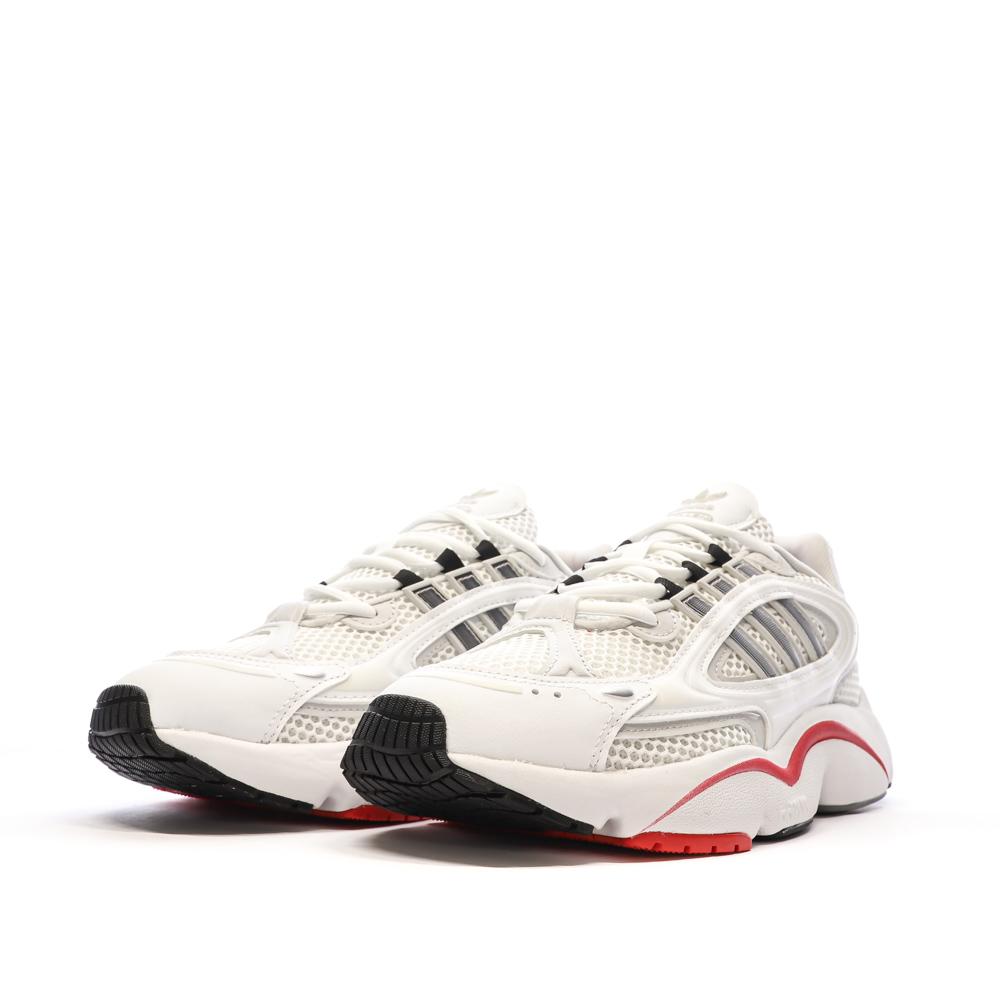 Baskets Blanches/Rouges Homme Adidas Ozmillen vue 6