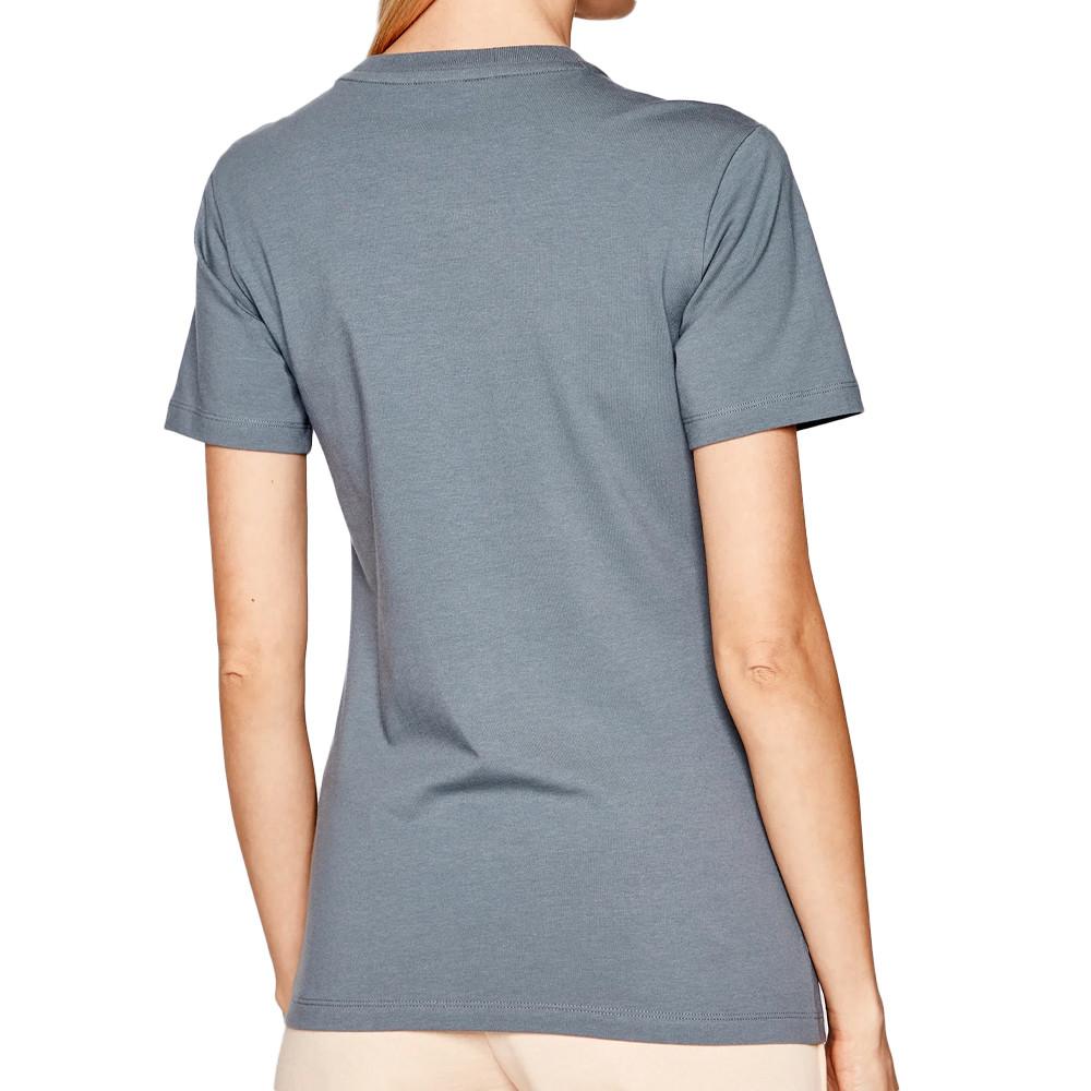 T-shirt Gris Femme Adidas Trefoil vue 2