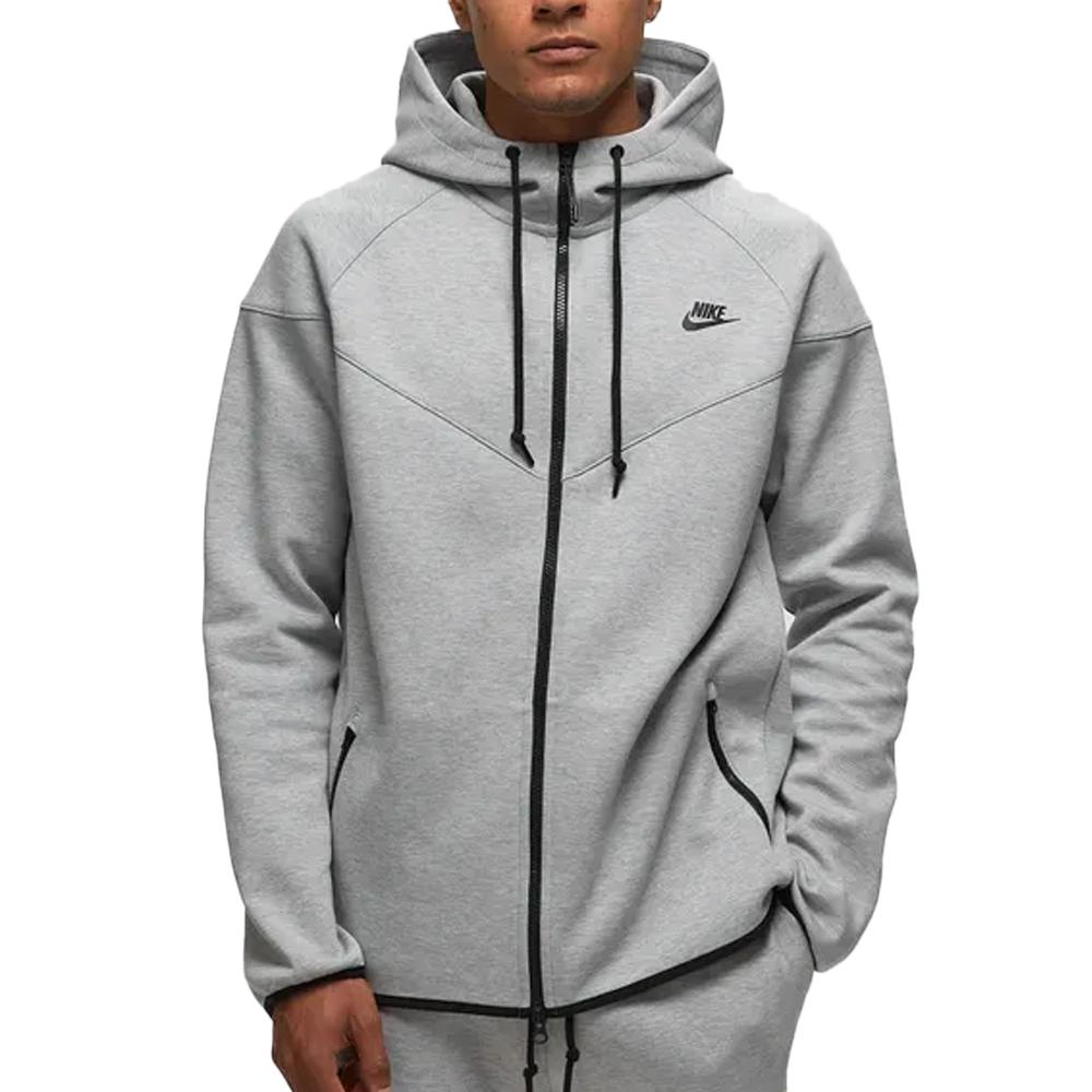 Sweat Zippé Gris Homme Nike Top pas cher
