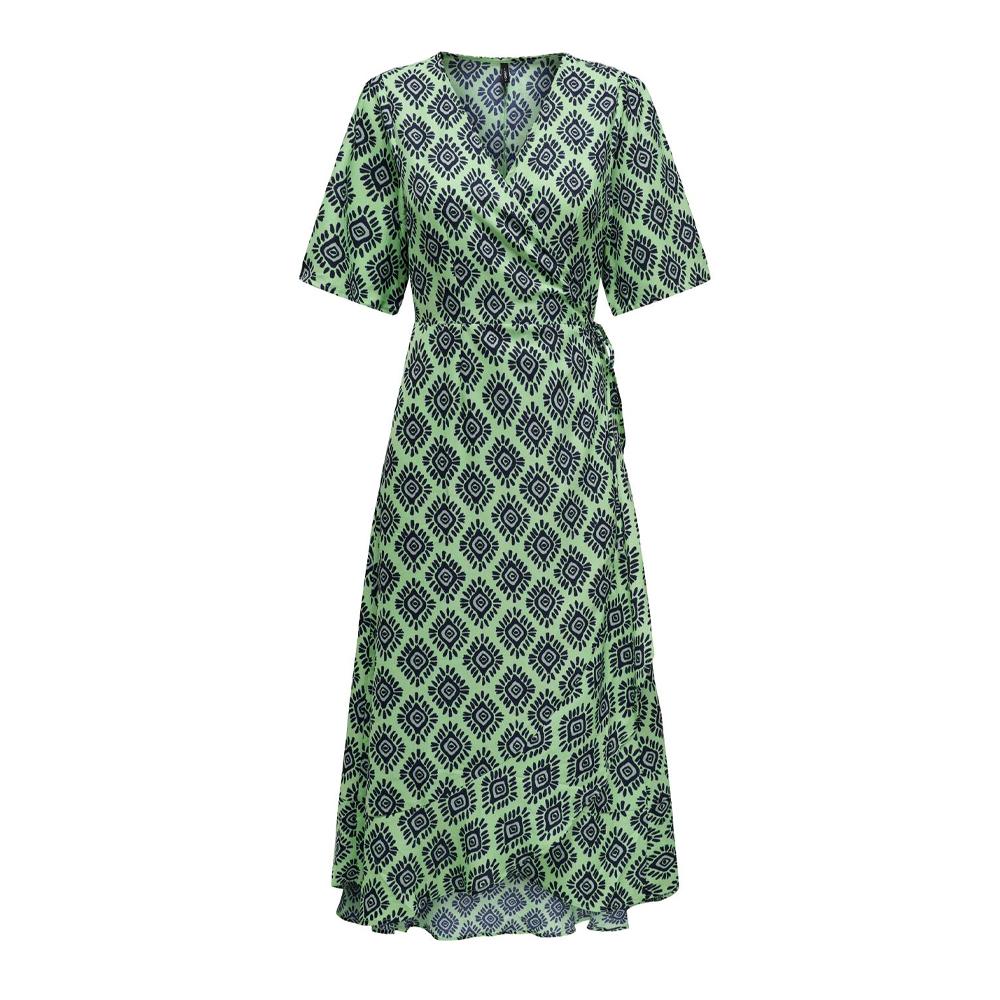 Robe longue Vert Fluo Femme Only Leah pas cher