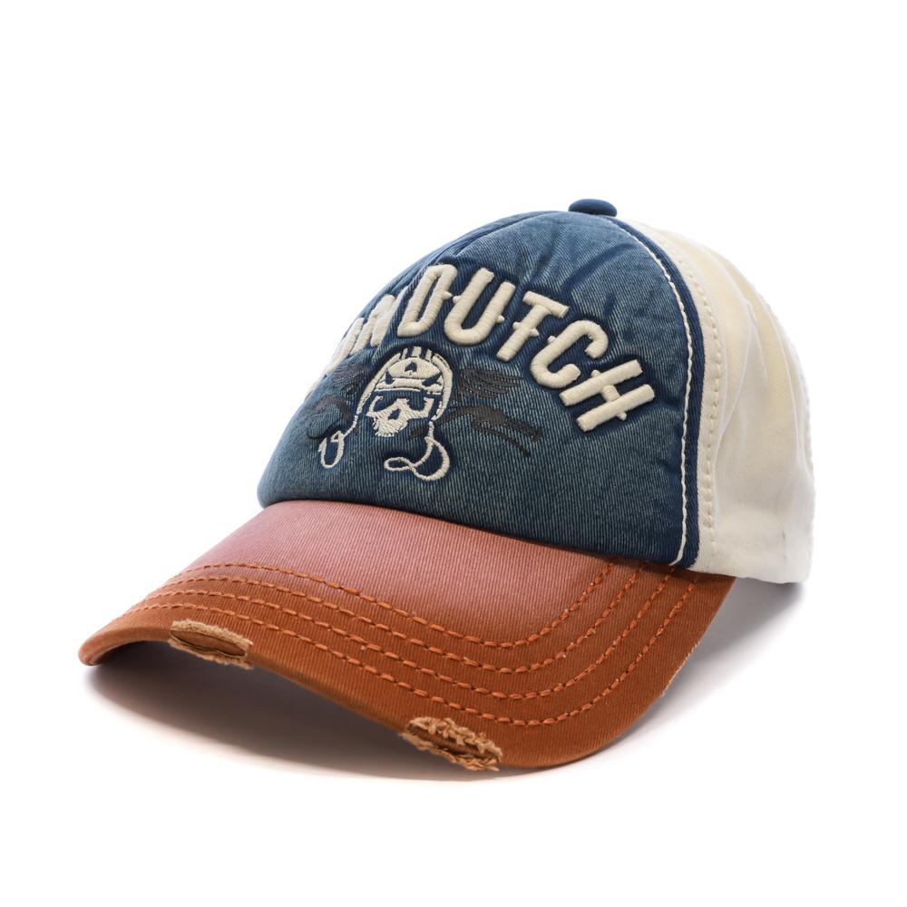 Casquette Bleu/Blanc/Marron Homme Von Dutch Xavier pas cher