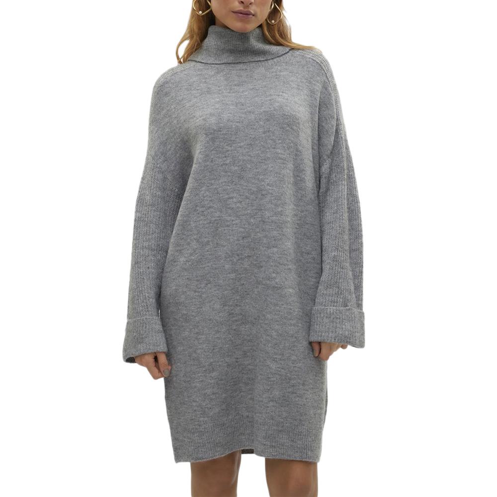 Robe Pull Grise Femme Vero Moda Vmjupiter pas cher