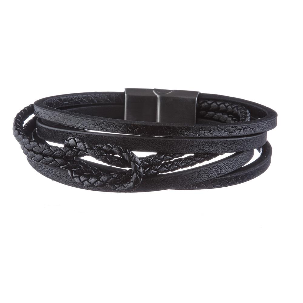 Bracelet Noir Geographical Norway 315063 pas cher