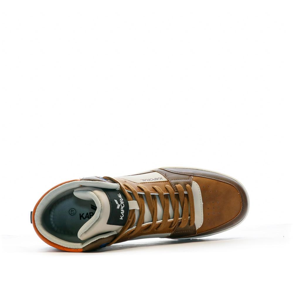 Baskets Marron Homme Kaporal Badhigh vue 4