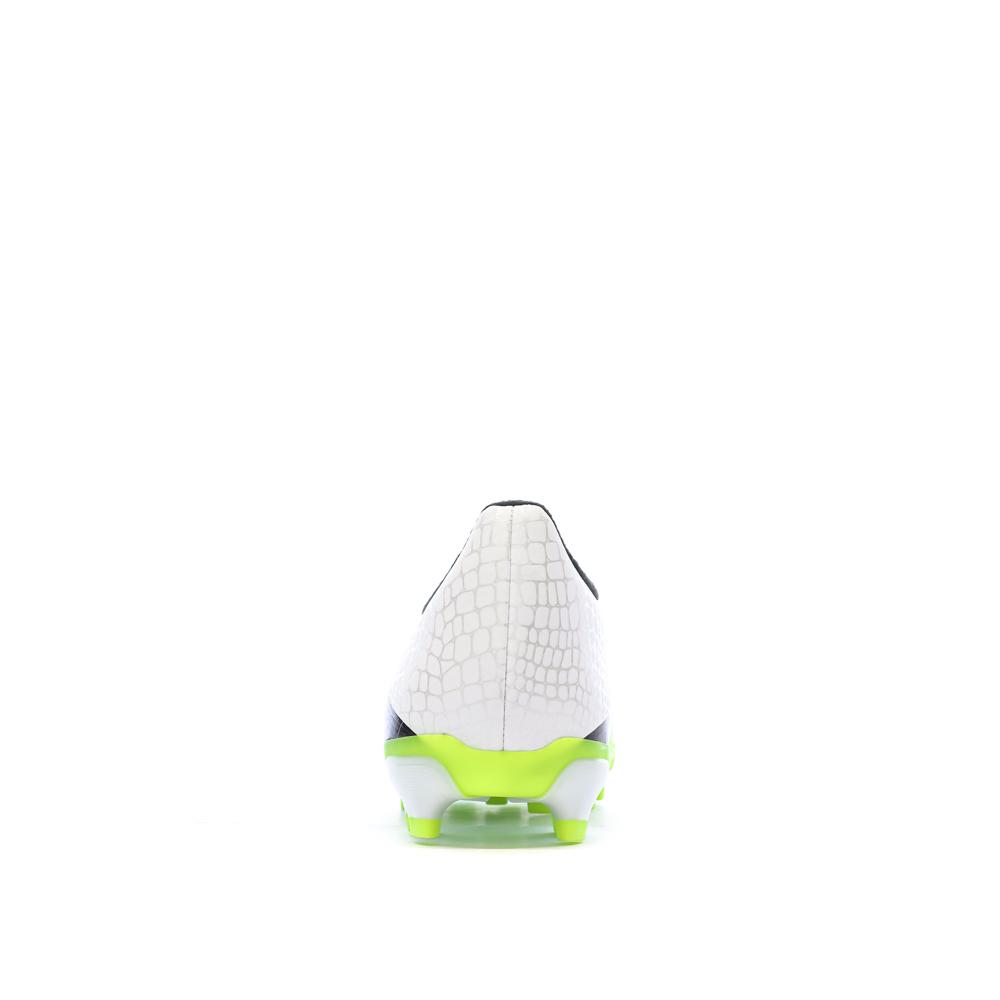 Zapatillas de fútbol blancas/negras/amarillas para niños Adidas Predator League MG ver 3