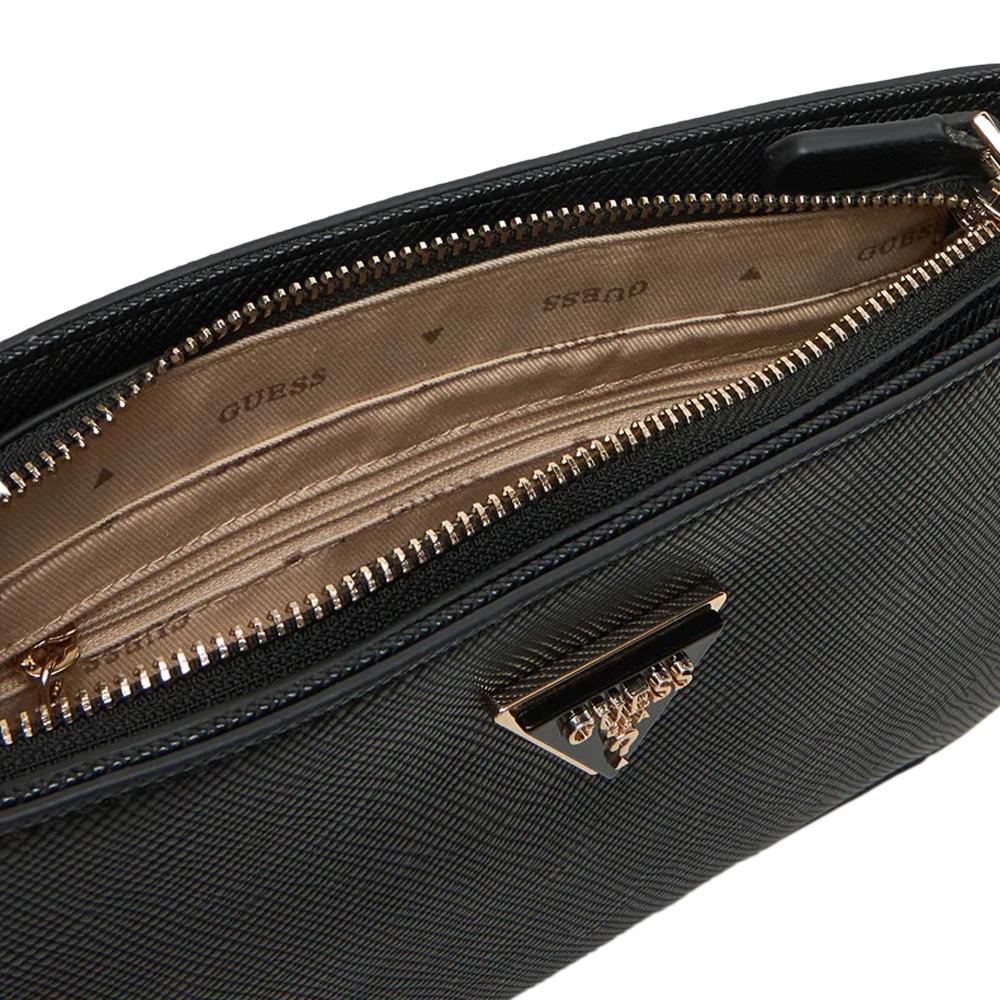 Sac à Main Noir Femme Guess Noelle Mini Top Zip vue 3