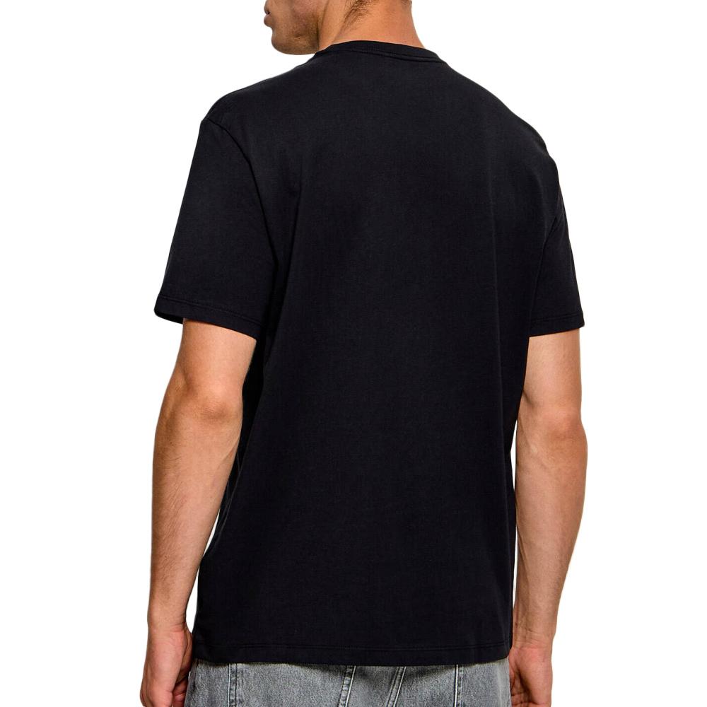 T-Shirt Noir Homme Calvin Klein Jeans Ss 30s Eu Crest vue 2