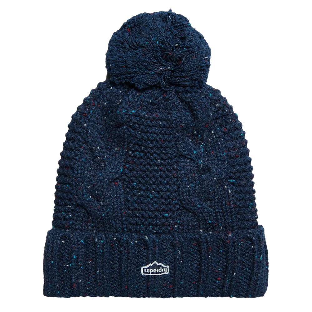 Bonnet Marine Femme Superdry Rib Knit Beanie pas cher