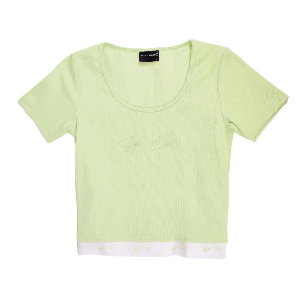 Crop Top  Vert Femme Project X Paris F221125 pas cher