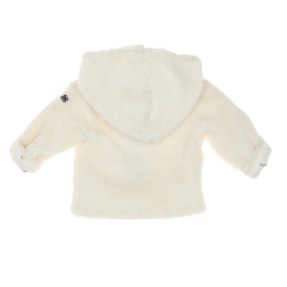 Manteau Sherpa Blanc Doux Fille EOM Ematurino vue 2