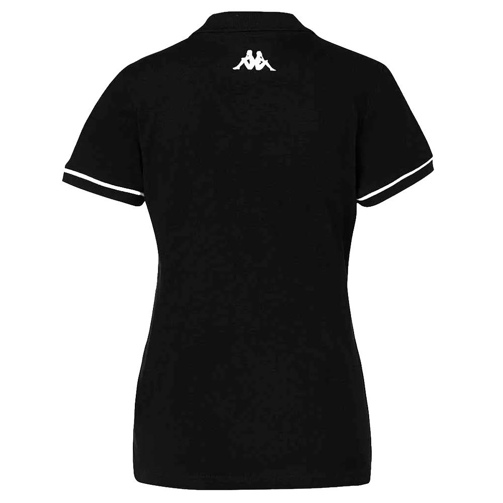Polo Noir Femme Kappa Barla vue 2