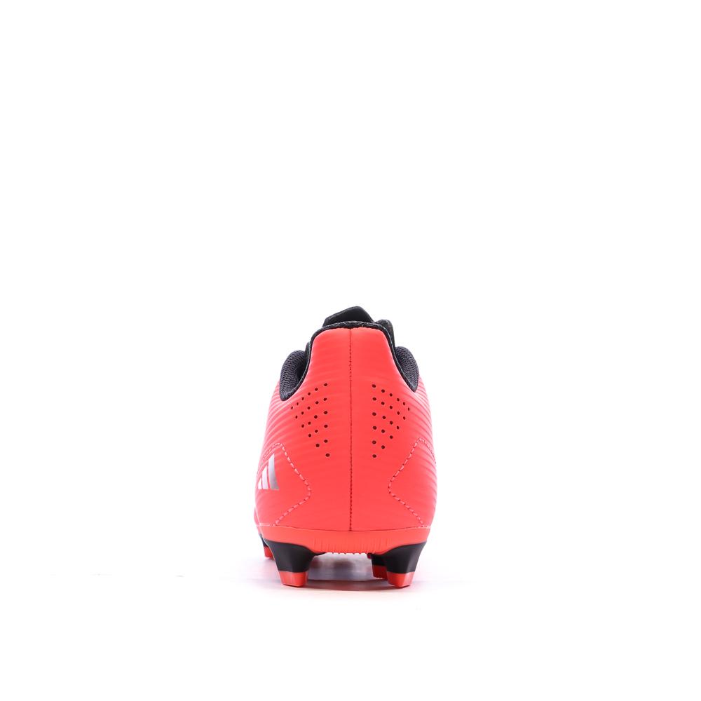 Chaussures de football Rouges/Noires Garçon Adidas Messi vue 3