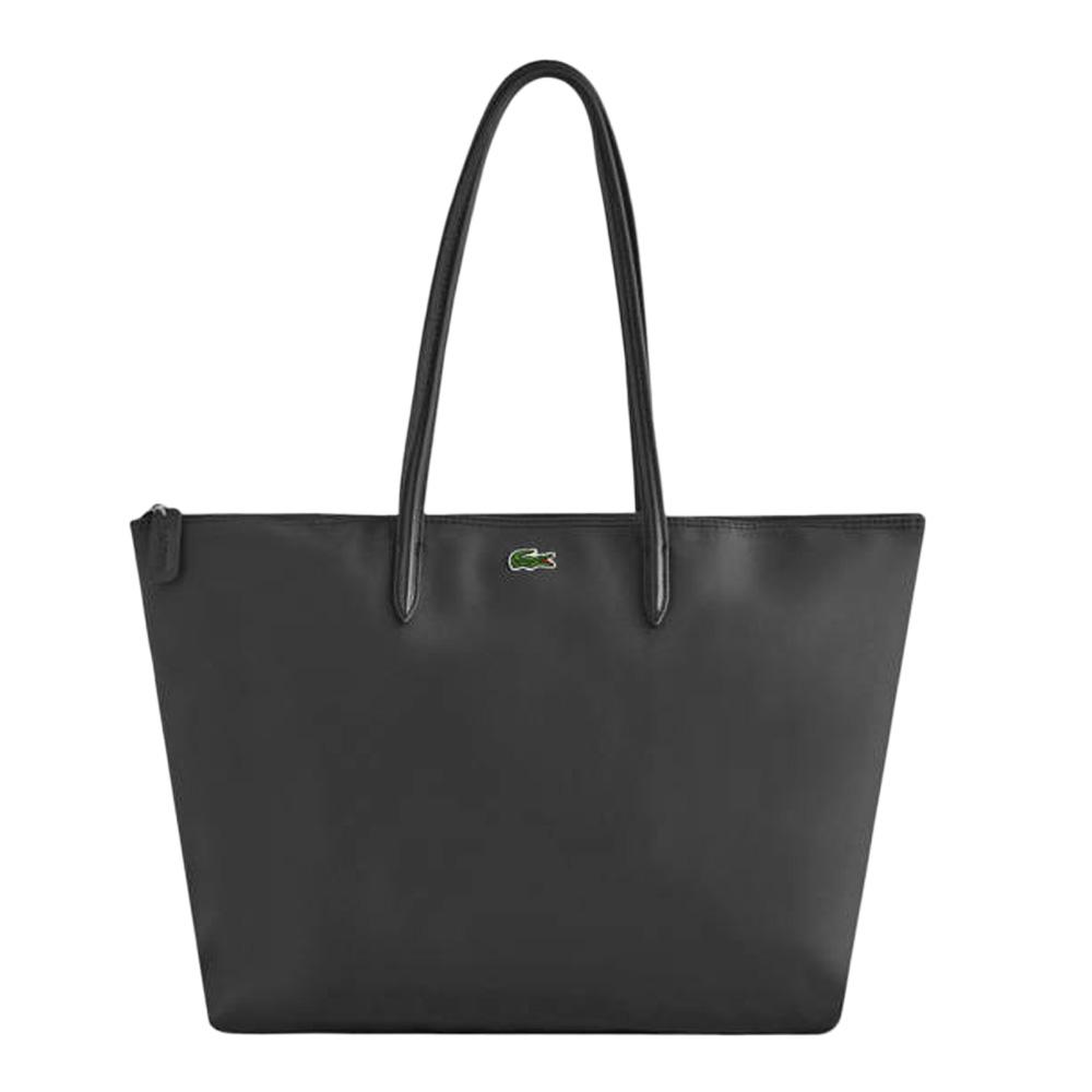 Grand Sac Cabas Noir Femme Lacoste Concept Shopping pas cher