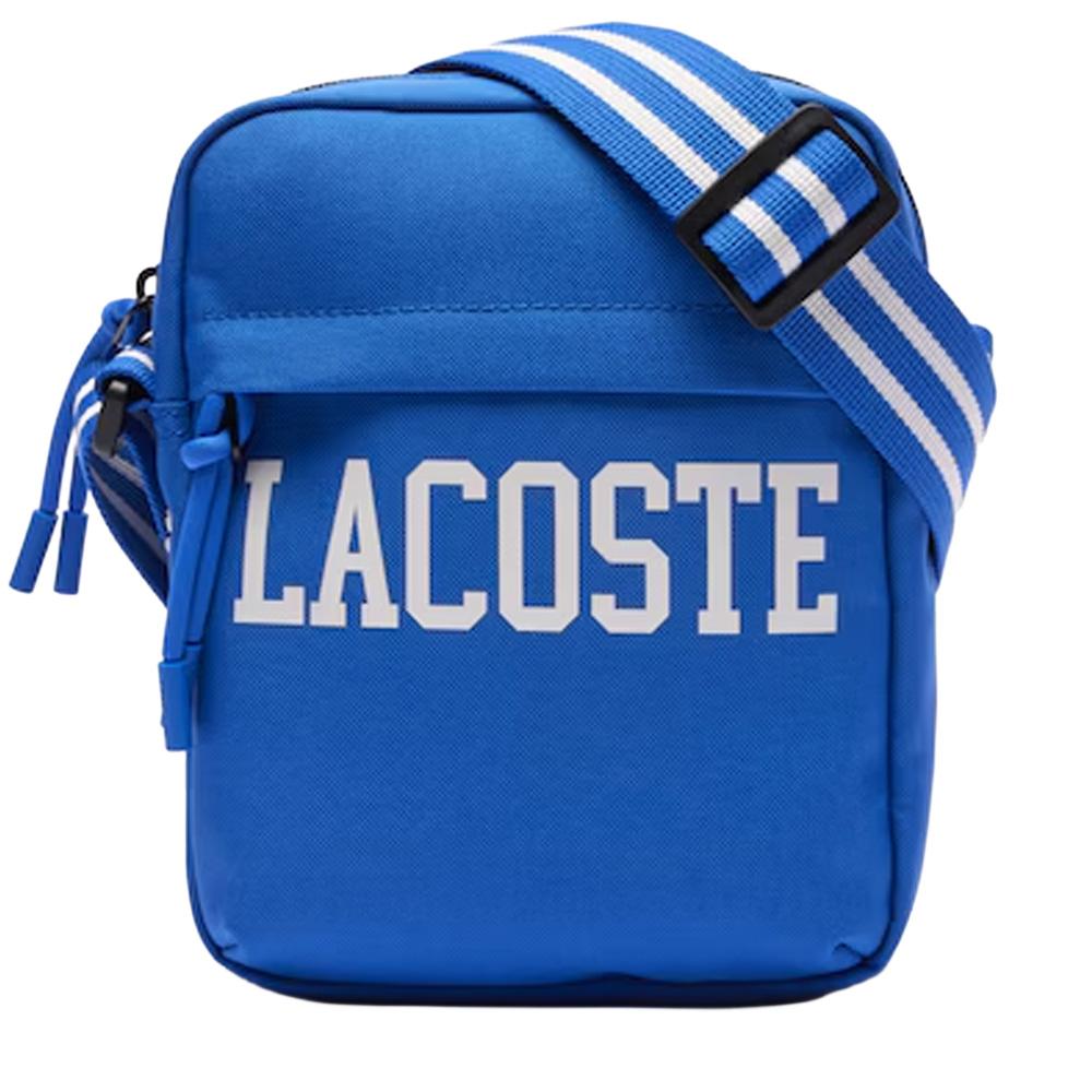 Sacoche Bleu Homme Lacoste Vertical Camera pas cher