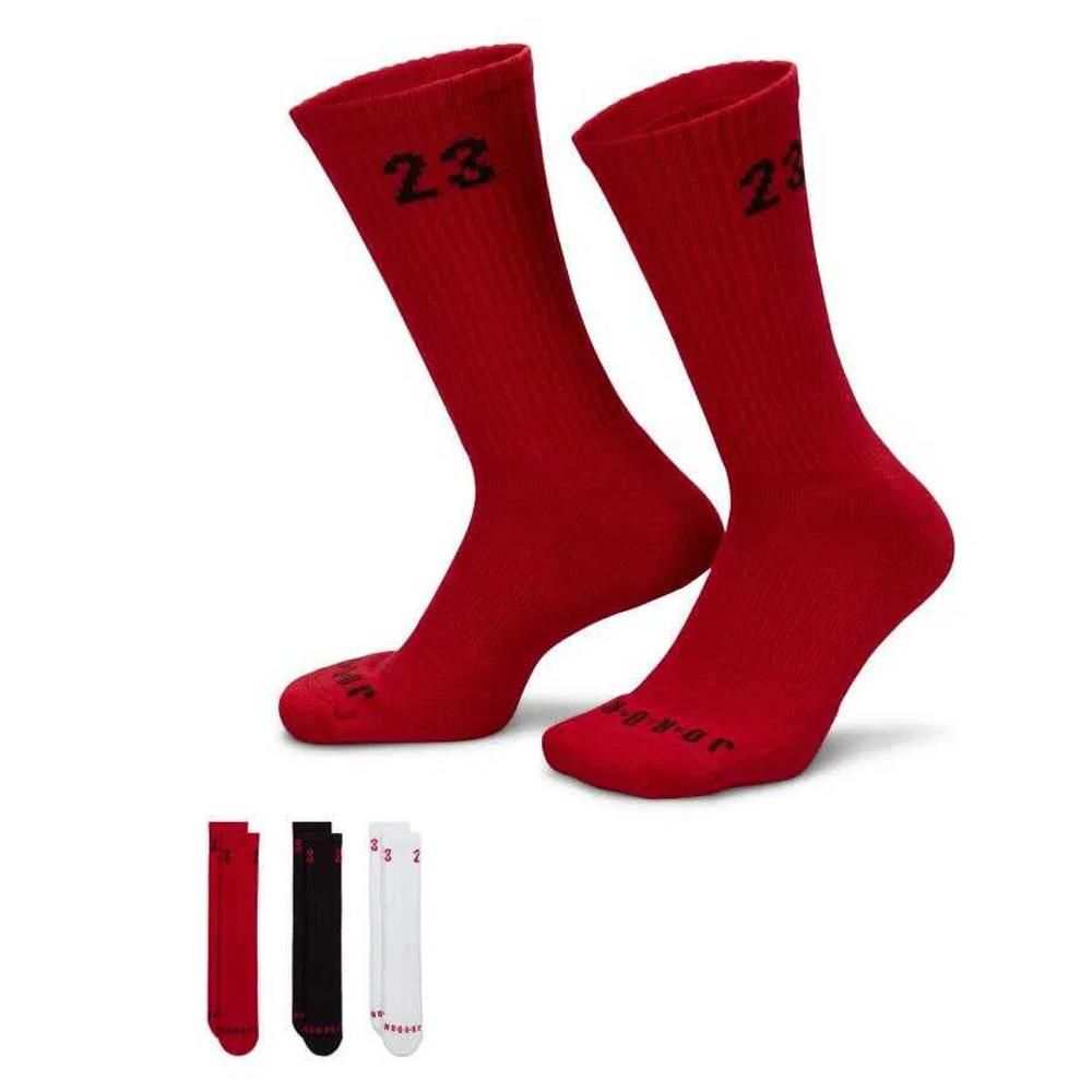 x3 Paires de Chaussettes Rouge/Noir/Blanc Homme Nike DA5718 vue 2