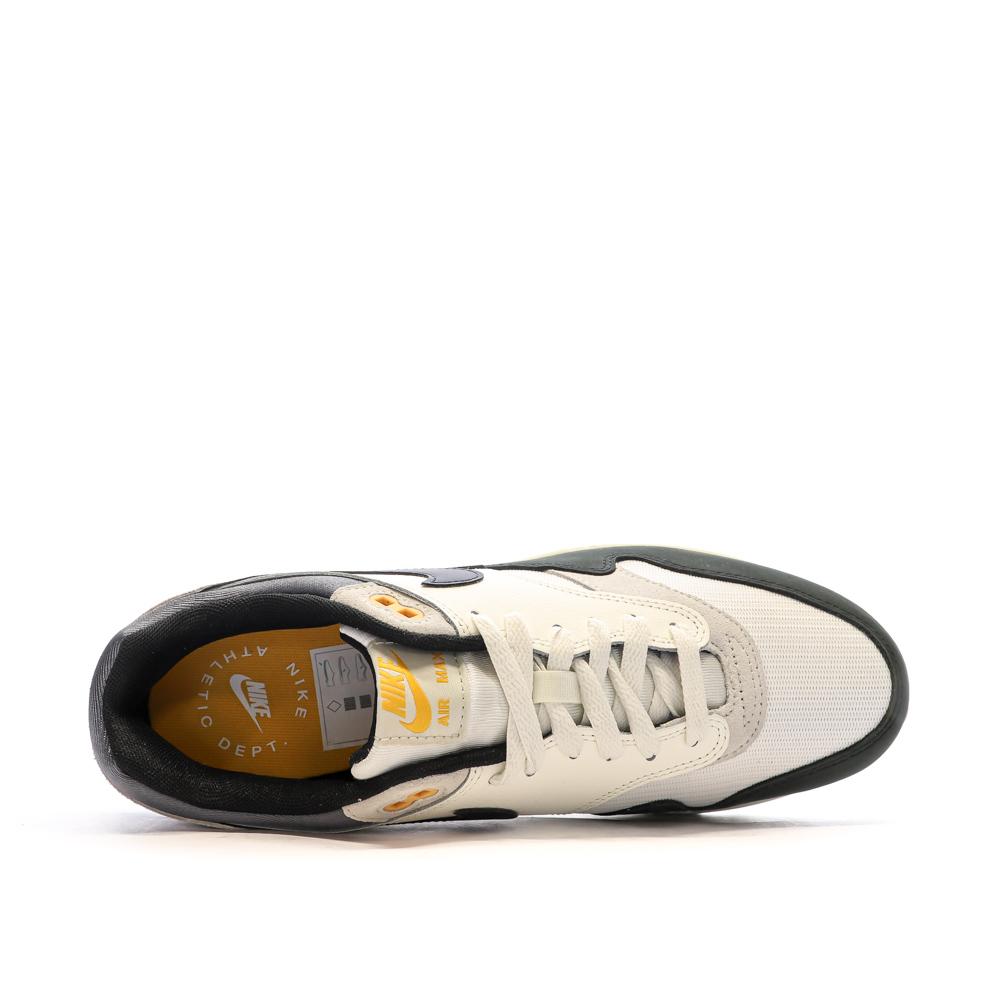 Baskets Blanches/Grises Homme Nike Air Max 1 vue 4