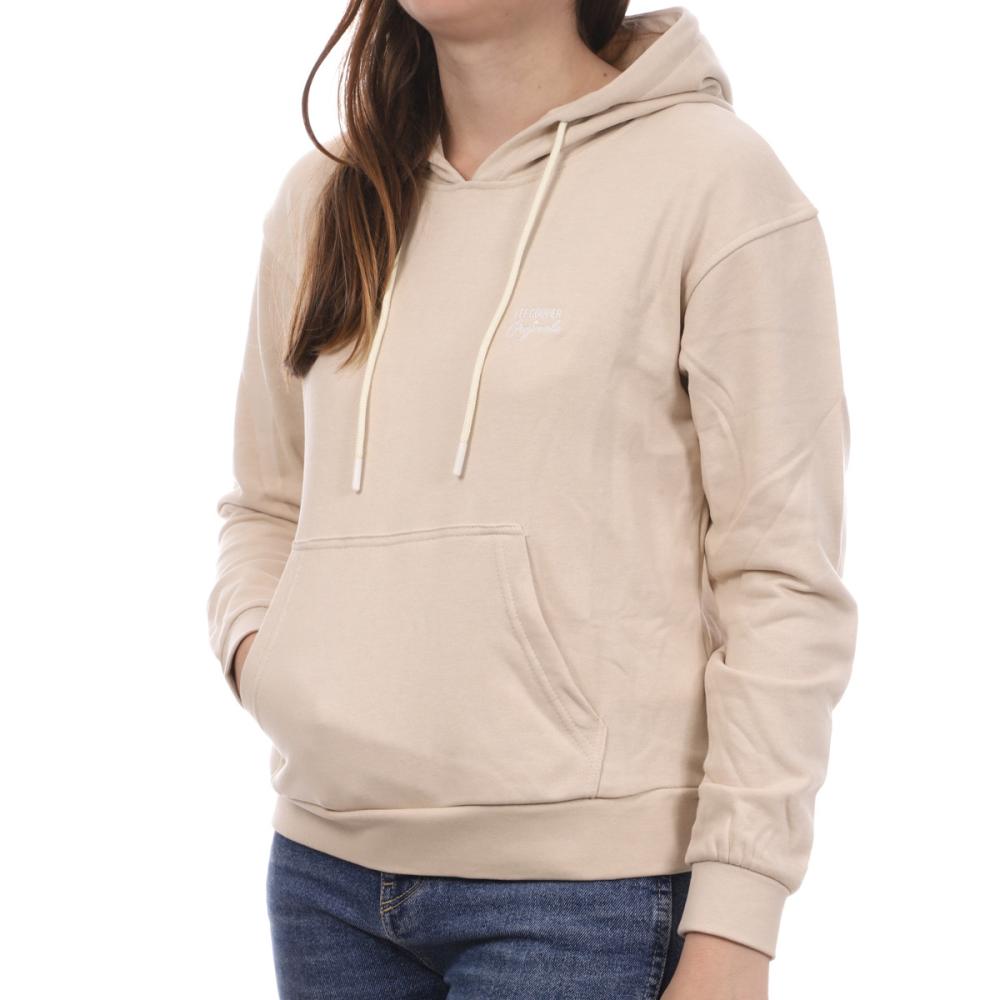 Sweat à capuche Beige Femme Lee Cooper Octavia pas cher