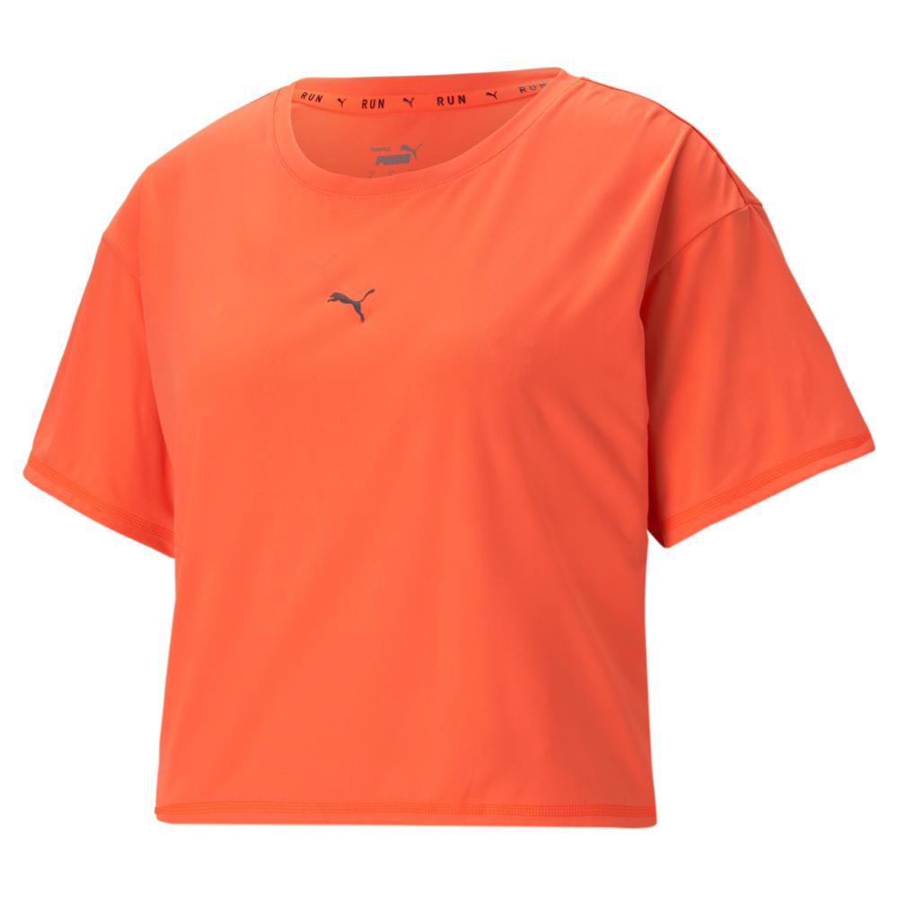 Maillot de sport Orange Fluo Femme Puma Run L Cool pas cher