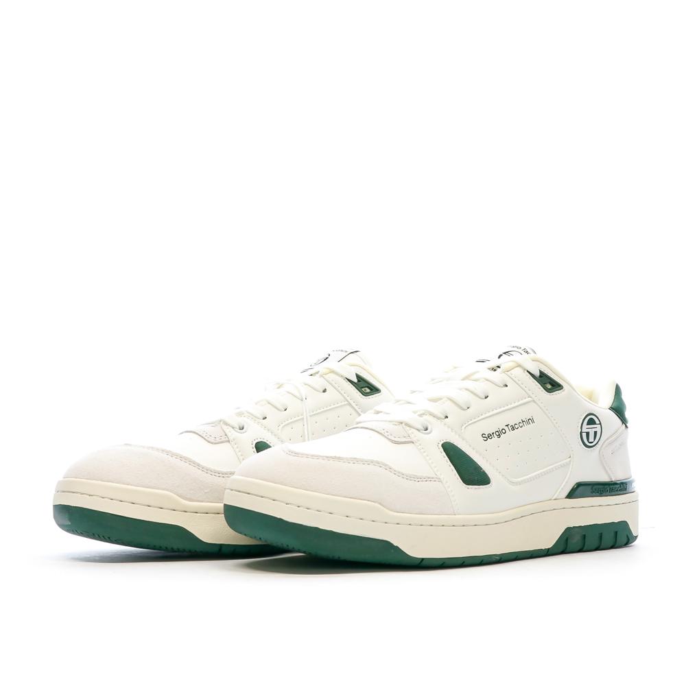 Baskets Blanche/Verte Homme Sergio Tacchini Milano vue 6