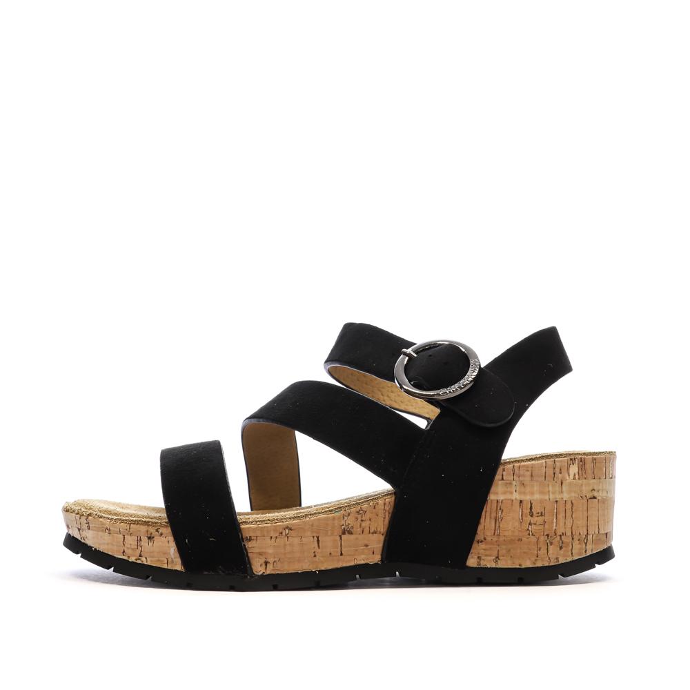 Sandales Noires Femme Chattawak Lilou pas cher