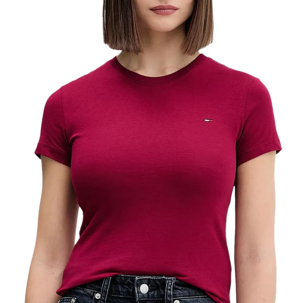 T-shirt Rouge Femme Tommy Hilfiger Tjw pas cher