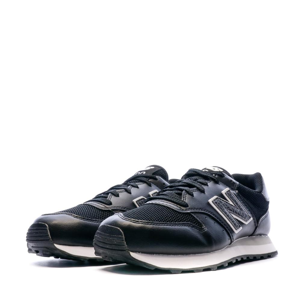 Baskets Noir/Blanche Femme New Balance 500 vue 6