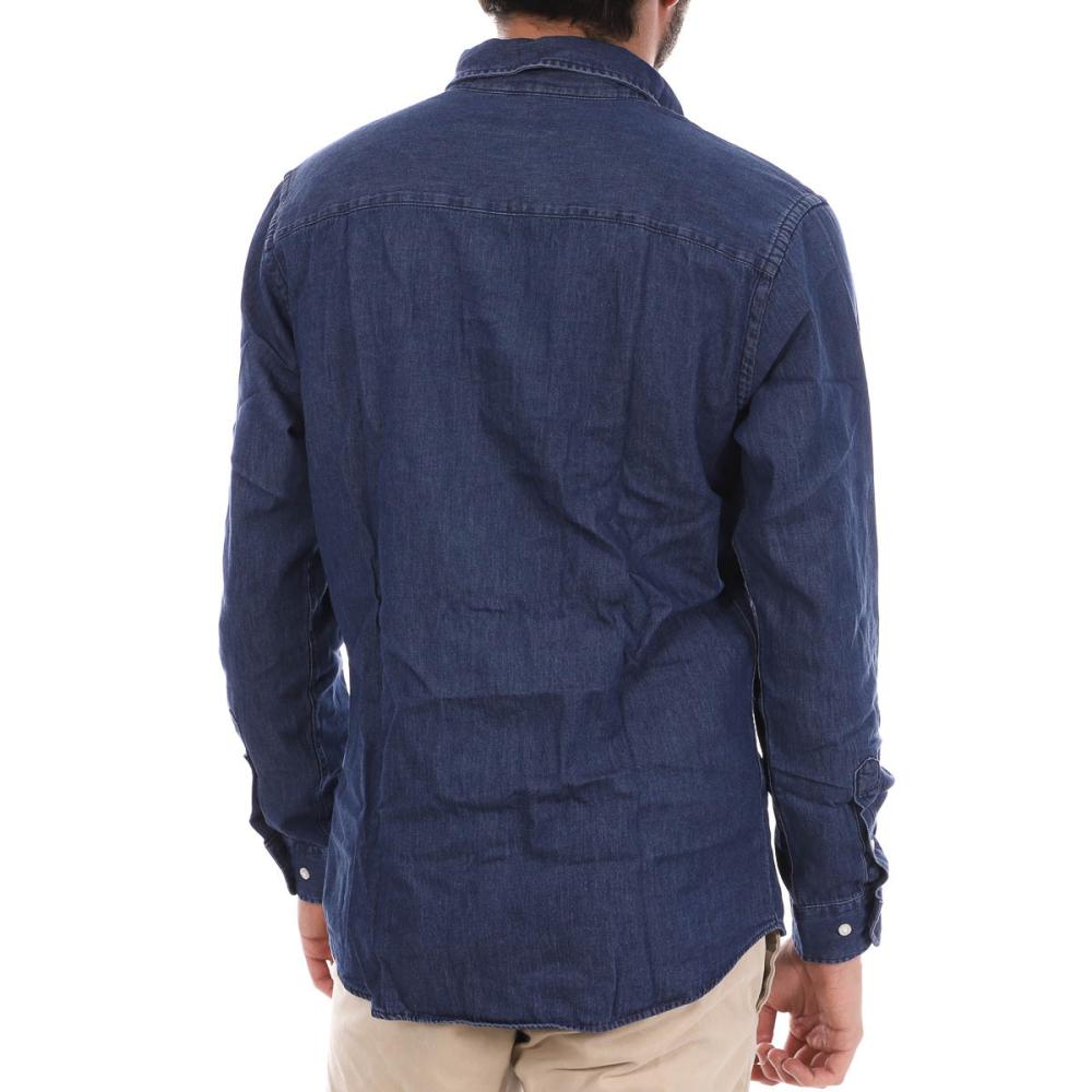 Chemise Denim Bleu Homme Jack & Jones Plain vue 2