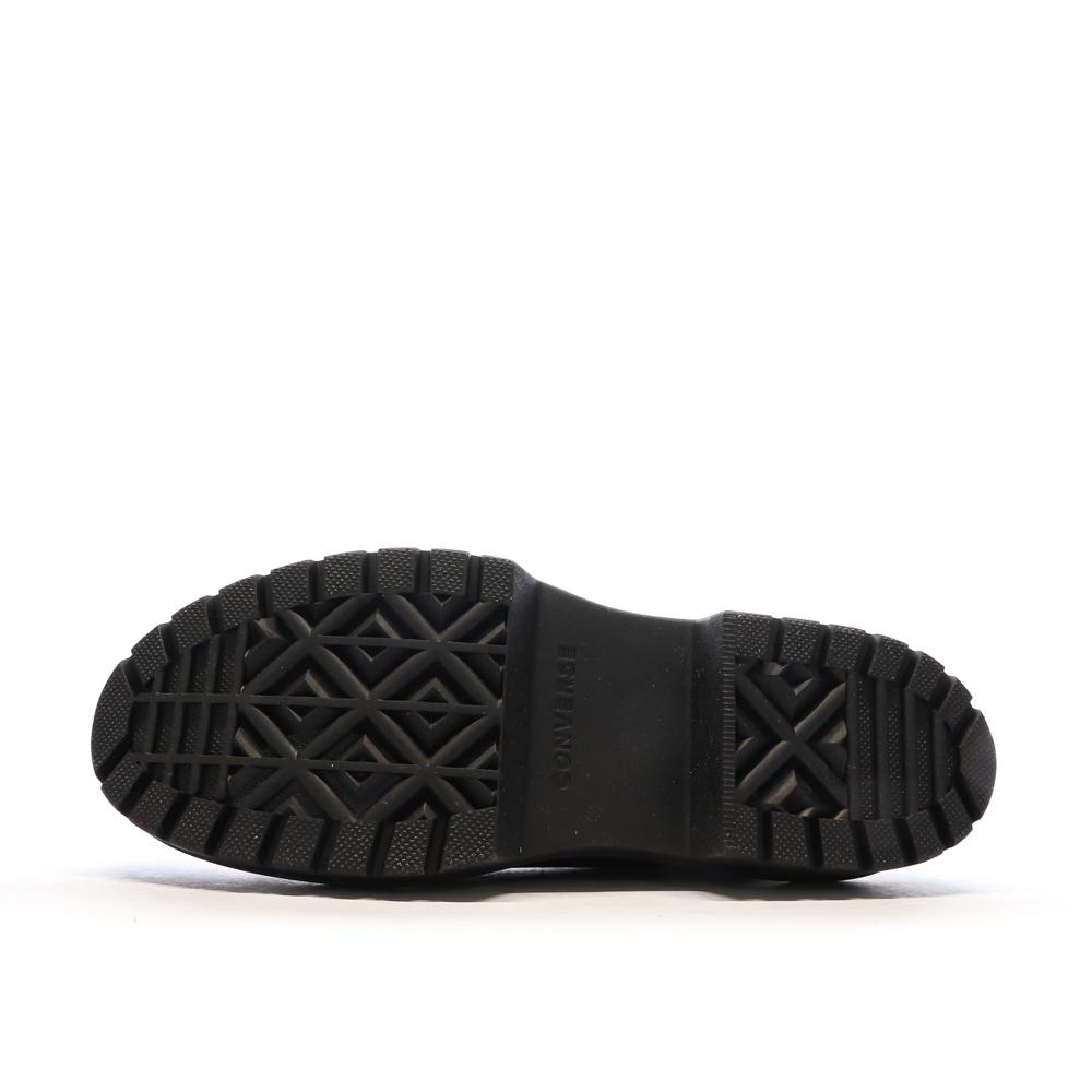 Baskets Noires Femme Converse Leather vue 5