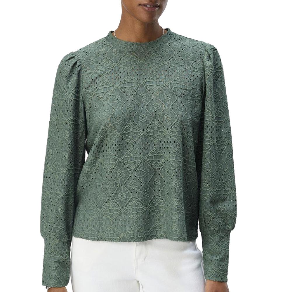 Blouse Dentelle Vert Sauge Femme Vero Moda 23041023 pas cher