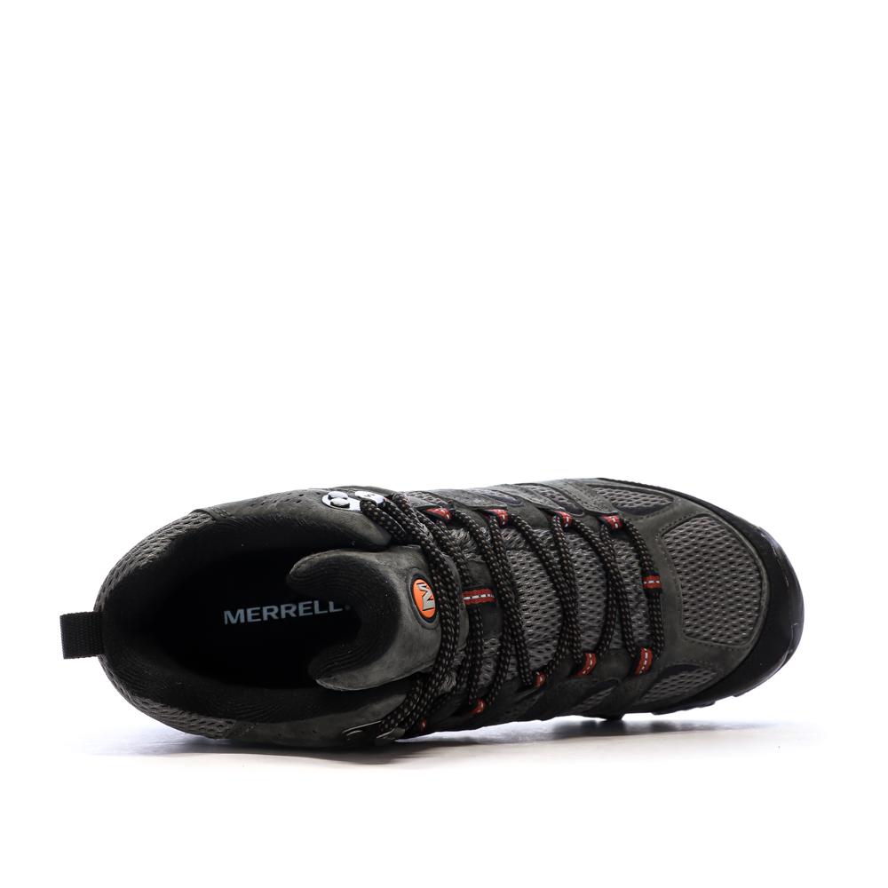 Chaussures de Randonnée Grises Homme Merrell Moab 3 Mid GTX vue 4