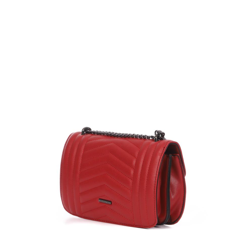 Sac bandoulière Rouge Femme Manoukian Avalon vue 3