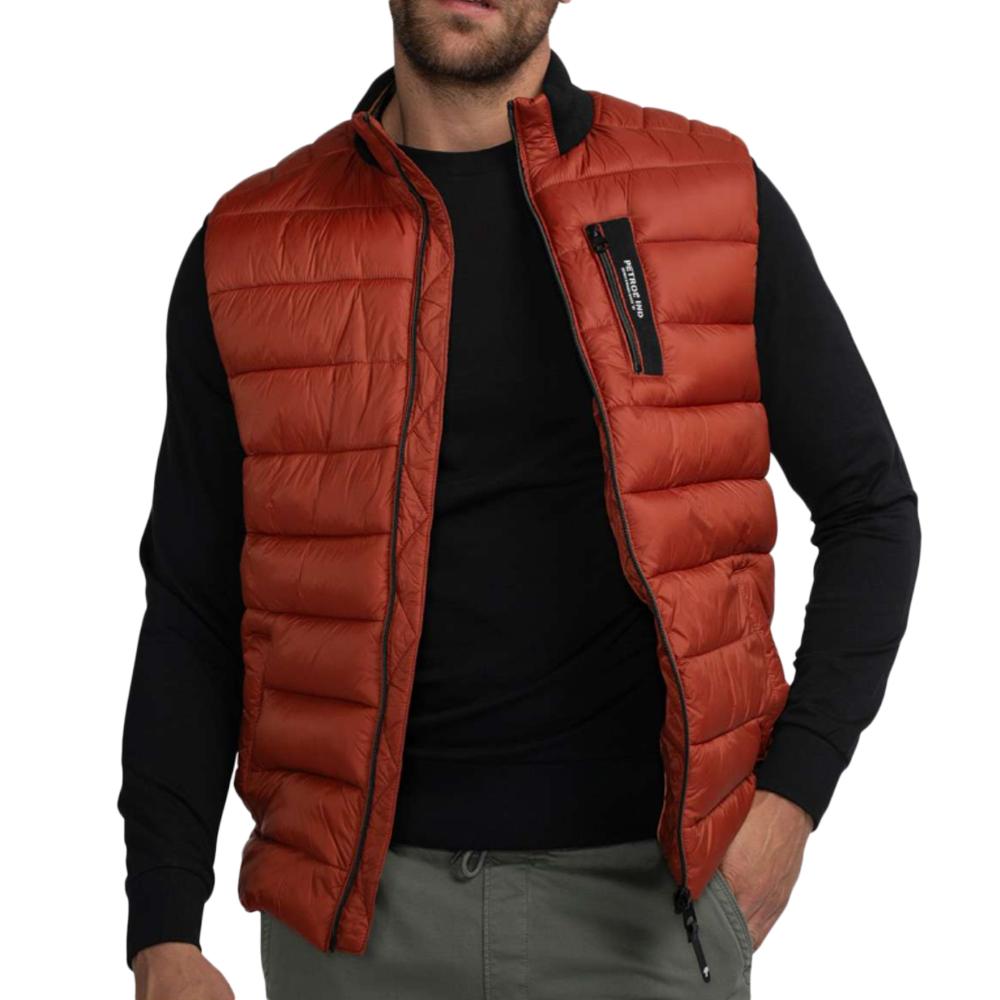 Doudoune sans manche Orange Homme Petrol Industries Waistcoat pas cher