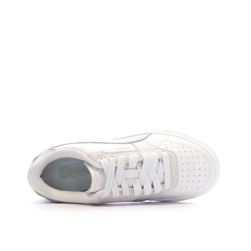 Baskets Blanches/Grises Femme Puma Cali vue 4