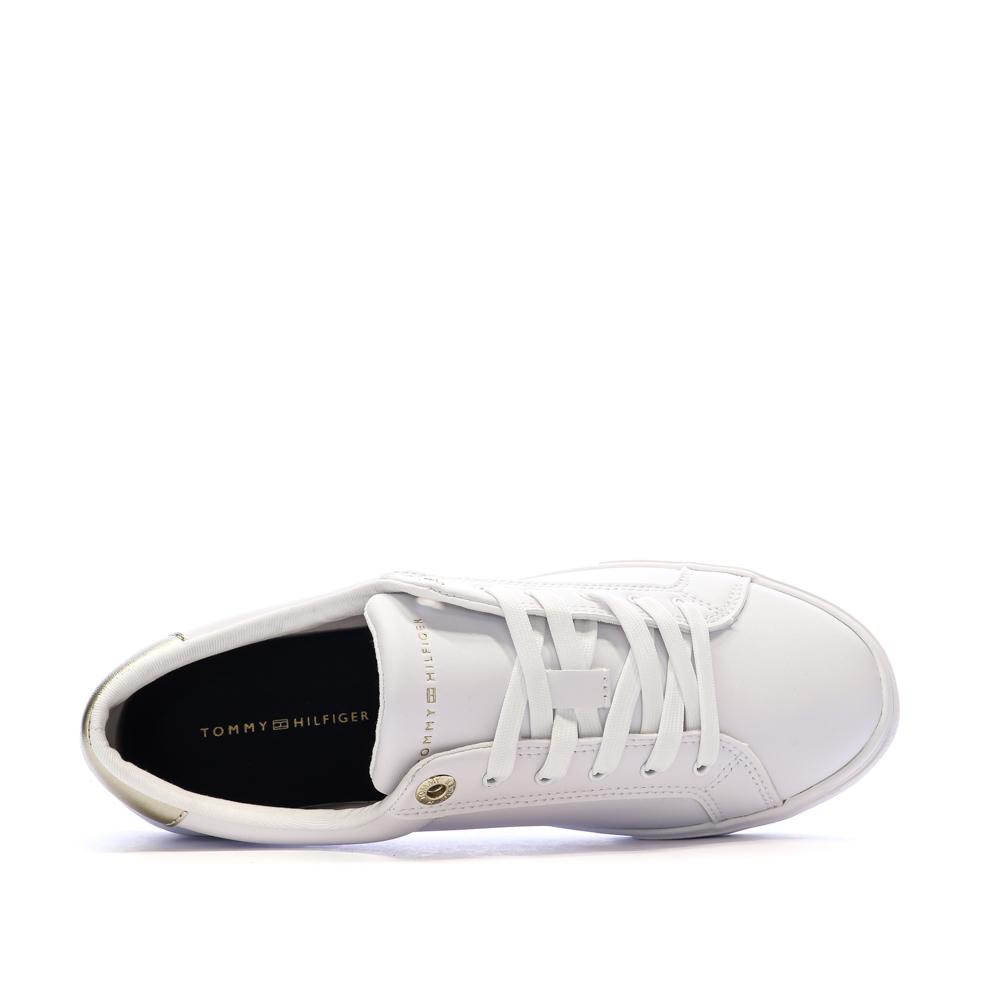 Baskets Blanches/Argent Femme Tommy Hilfiger Sneaker vue 4