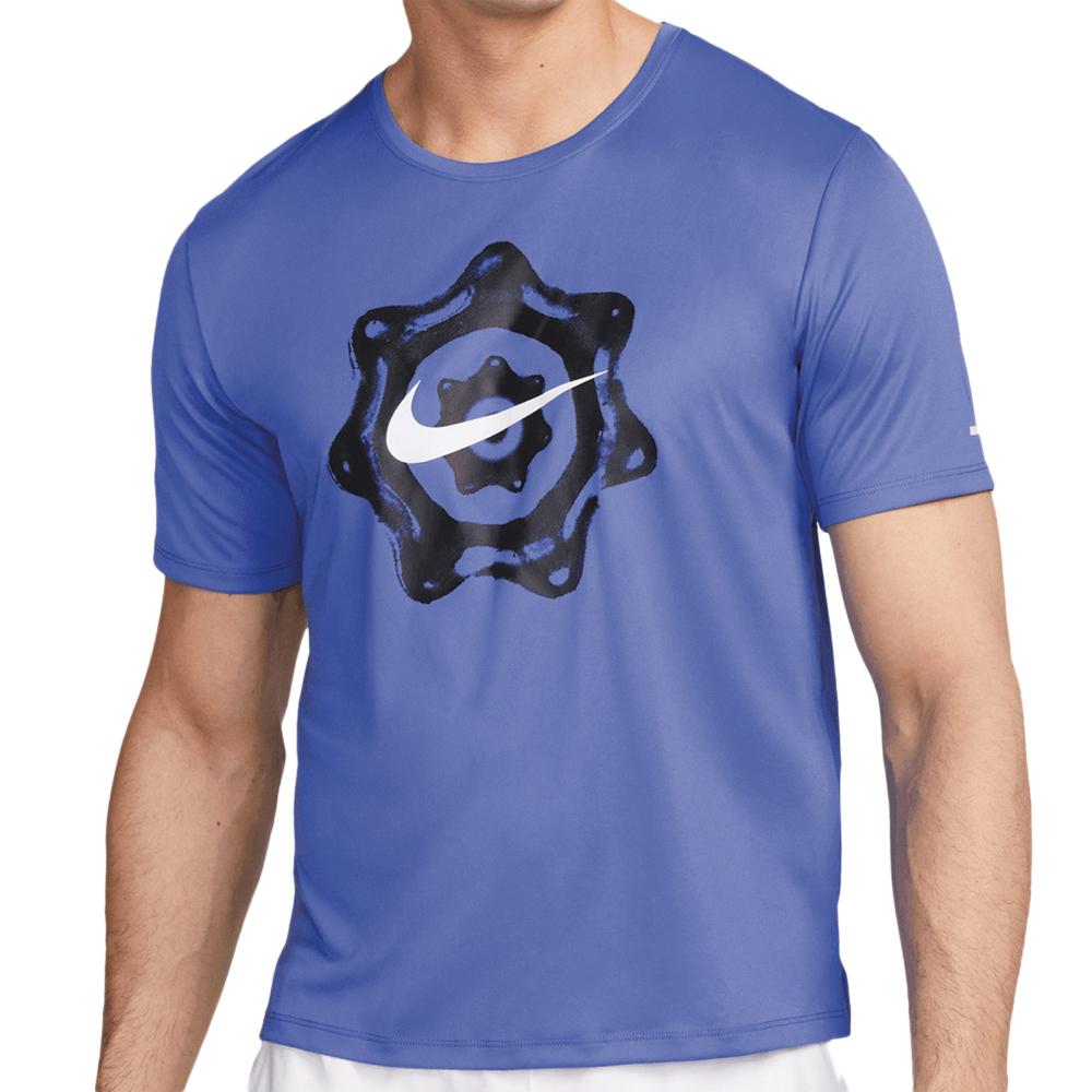 T-shirt Bleu Homme Nike Miler pas cher