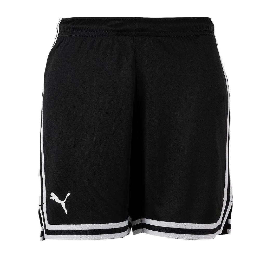 Short de Basketball Noir/Blanc Garçon Puma Hoops Team Game Short pas cher