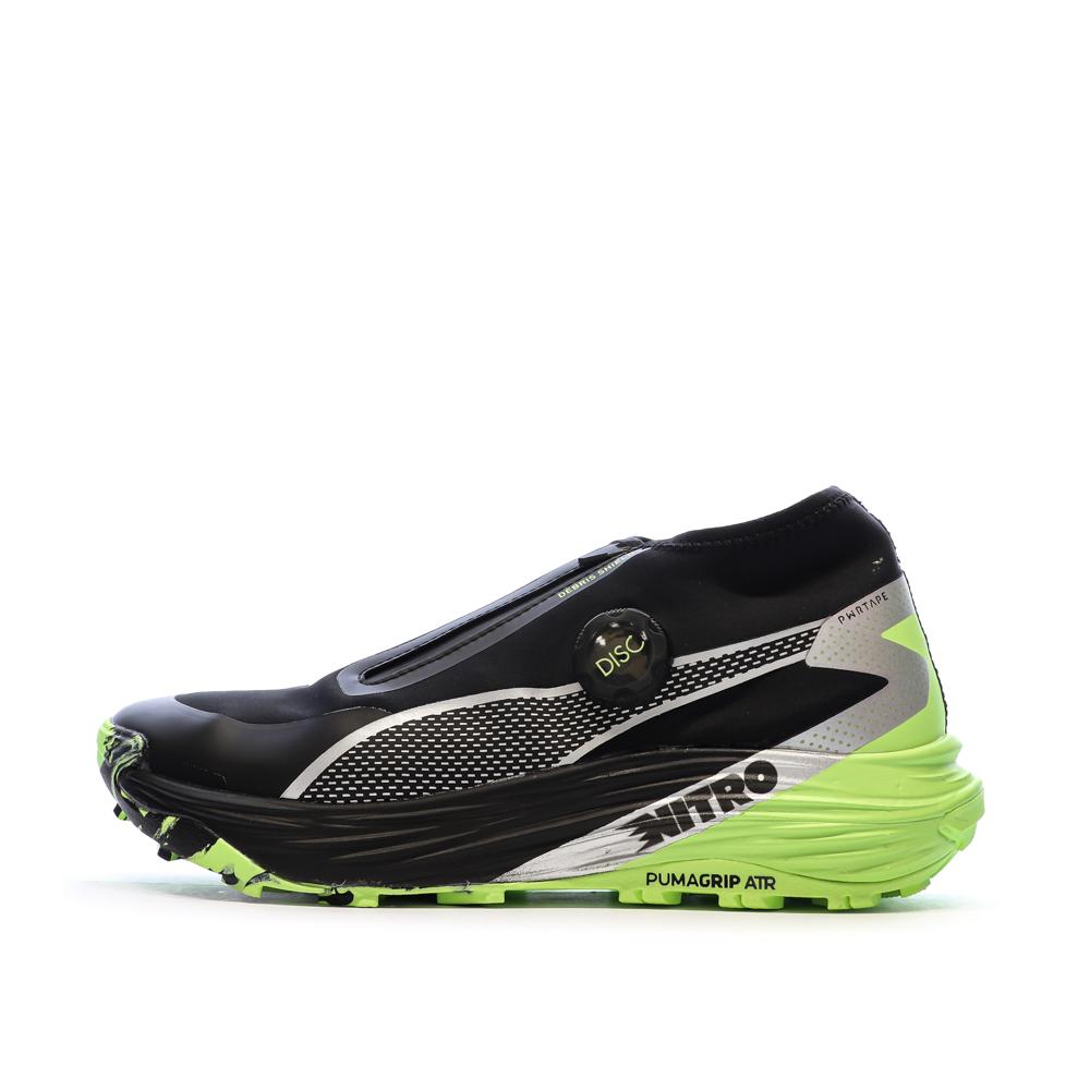 Chaussures de Running Noires/Jaunes Homme Puma Voyage Nitro 3 pas cher