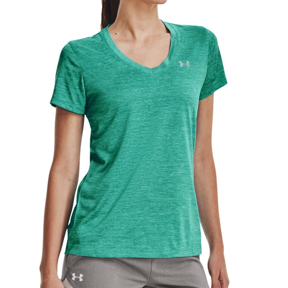 T-shirt de Sport Bleu Femme Under Armour Tech SSV Twist pas cher